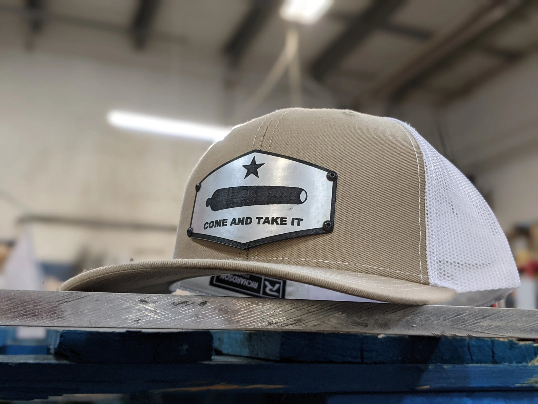 Come and Take It Badge Hat - Black and Stainless Badge