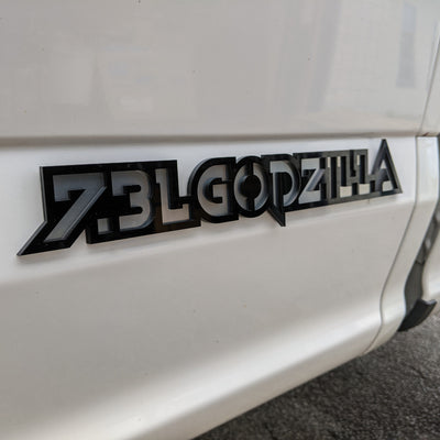 7.3L Godzilla Badges - Universal Fit - Pair