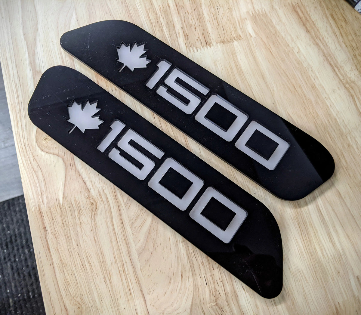 Maple Leaf Canada 1500 Hood Badges - Fits 2019-2023 Ram 1500® - Multiple Colors Available