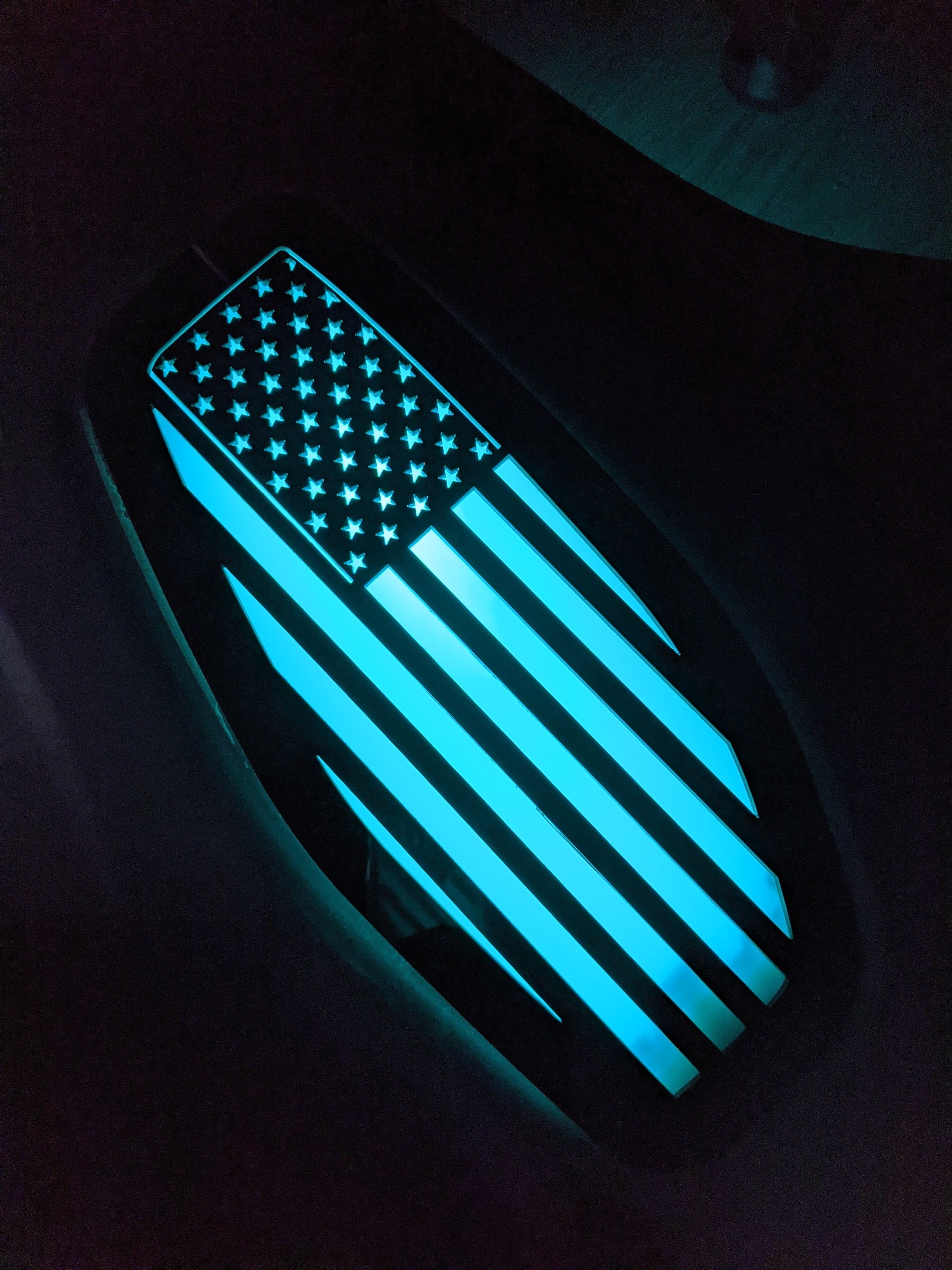 2016-2024 Nissan Titan® LED Fender Badges - American Flag - Multiple Colors Available