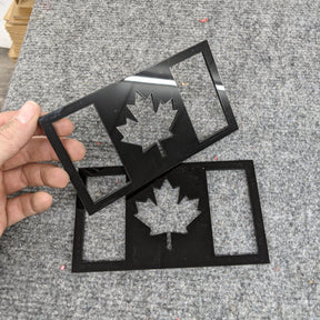 Canadian Flag Fender Badge Pair - Multiple Colors Available
