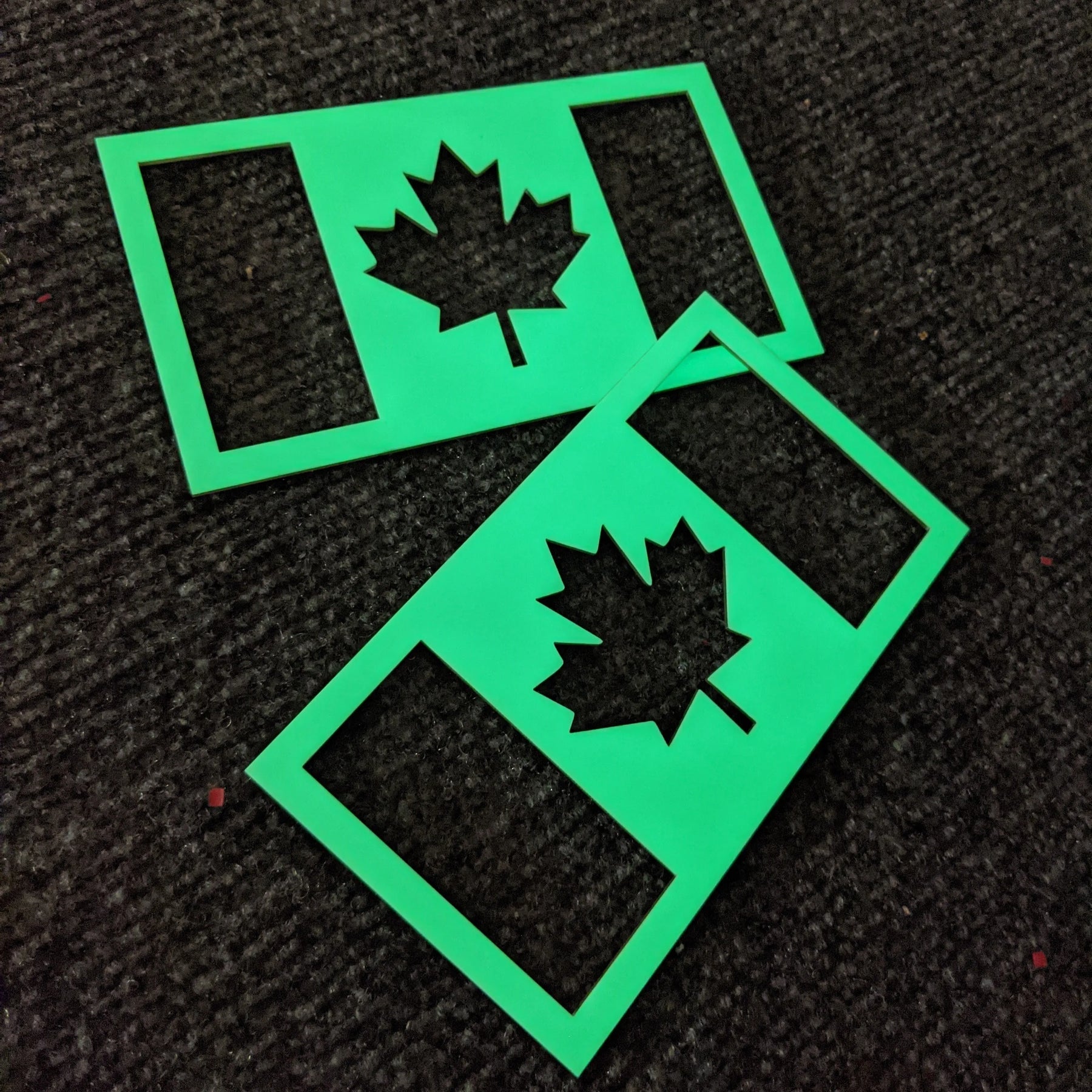Canadian Flag Fender Badge Pair - Multiple Colors Available
