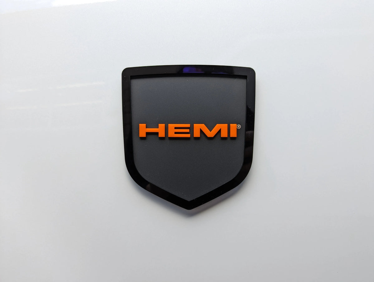 HEMI® Tailgate Badge - Fits 2008-2018 RAM® Tailgate - 1500, 2500, 3500 - Officially Licensed Product