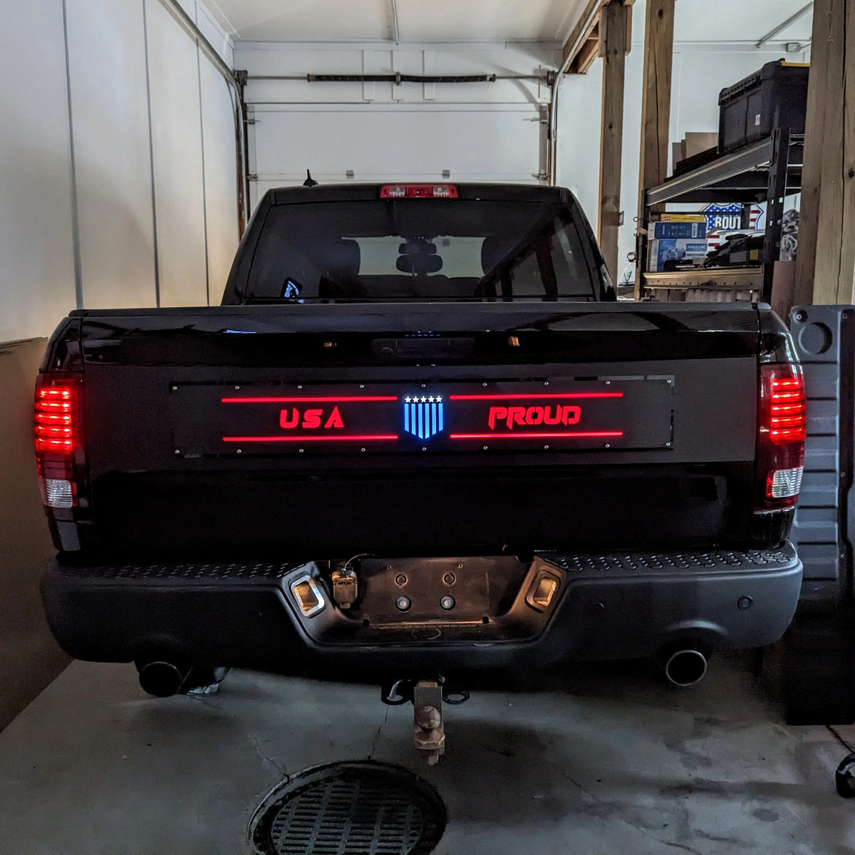 USA Proud LED Tailgate Applique - Fits 2009-2018 RAM® 1500 and 2019-2022 RAM Classic