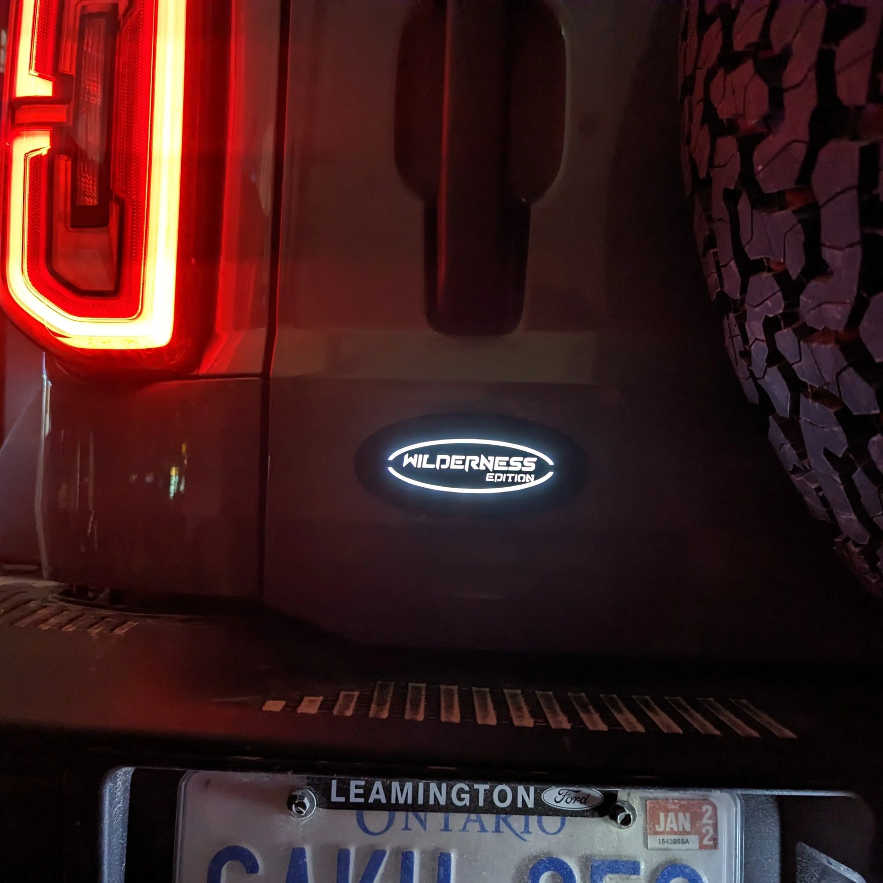 Rear Bumper LED Number Plate Lights for Ford Ranger (2012 on