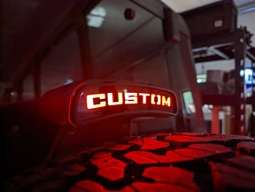 Third Brake Light Overlay Emblem - Custom Text - Fits 2021+ Bronco® - Black