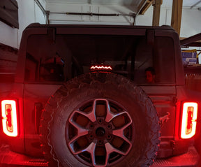 Third Brake Light Overlay Emblem - Mountains - Fits 2021+ Bronco® - Black