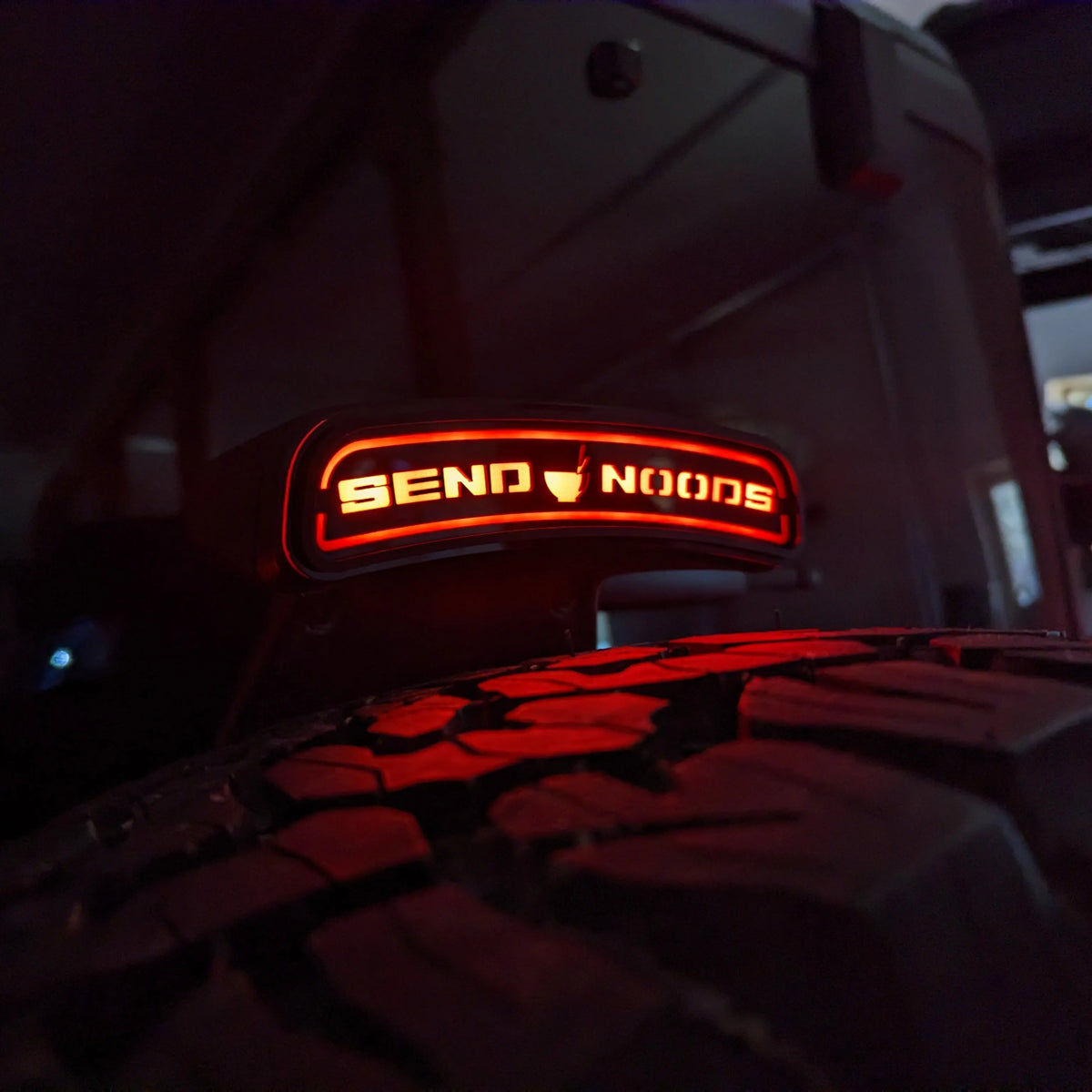 Third Brake Light Overlay Emblem - Send Noods - Fits 2021+ Bronco® - Black