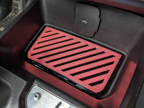 Console Storage Pocket Inlay Badge - Lines - Fits 2021+ Bronco® (Automatic) - Multiple Colors Available