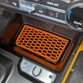 Console Storage Pocket Inlay Badge - Hexagons - Fits 2021+ Bronco® (Automatic) - Multiple Colors Available