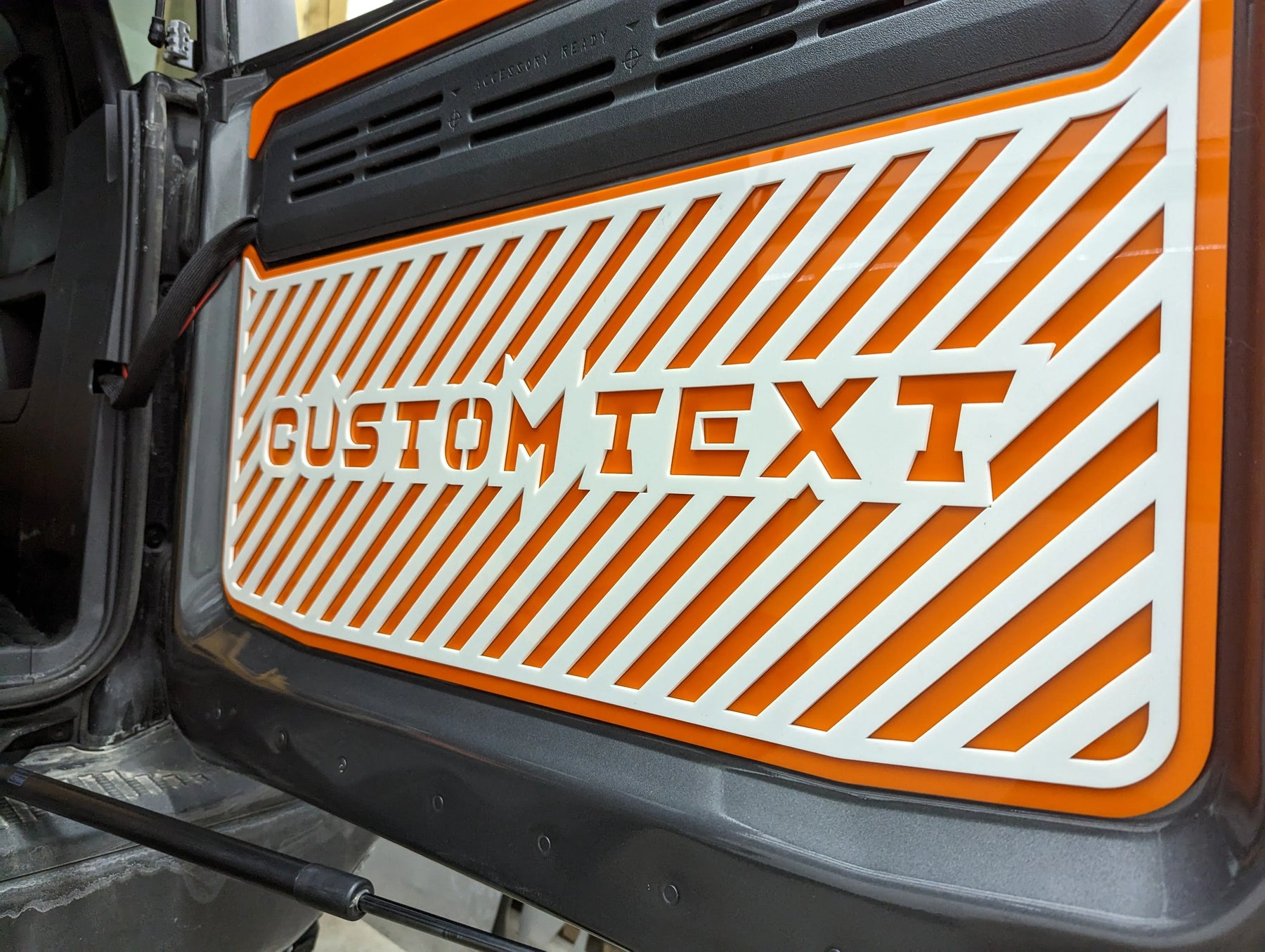 Tailgate Inside Accent Kit - Custom Text and Lines - Fits 2021+ Bronco® - Multiple Colors Available