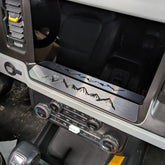 Mountain Range Screen Sill Badge - Fits 2021+ Bronco® 12" Display Only - Multiple Colors Available