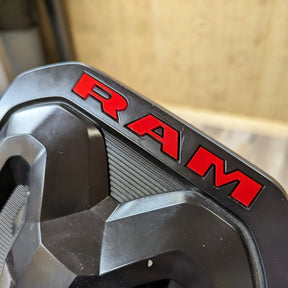 thumbnail image 2 of Genuine Mopar Matte Black RAM Head Tailgate Emblem – Fits 2019-2026 RAM 1500/2500/3500 (68276327AA) 2 of 3