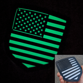 American Flag Badge - Fits 2009-2012 Dodge® Ram® Grille - 1500, 2500, 3500 - Choose Your Colors