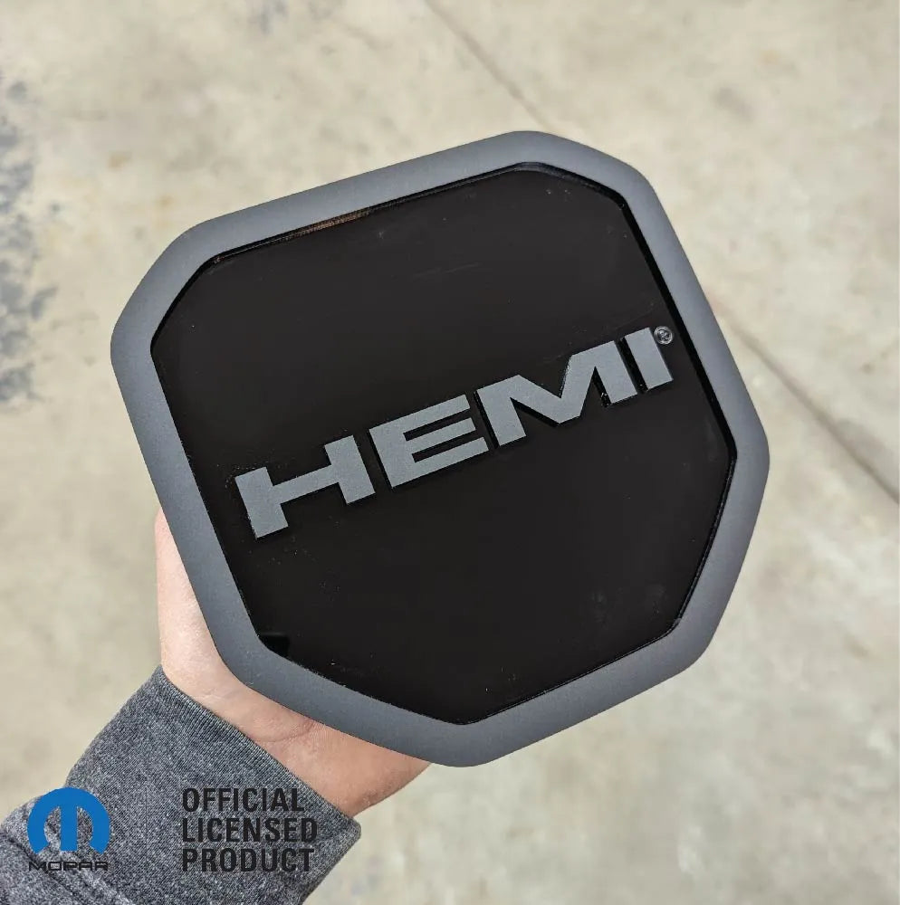 HEMI® Tailgate Badge - Fits 2019+ RAM® Tailgate -1500, 2500, 3500 - Black - Officially Licensed Product