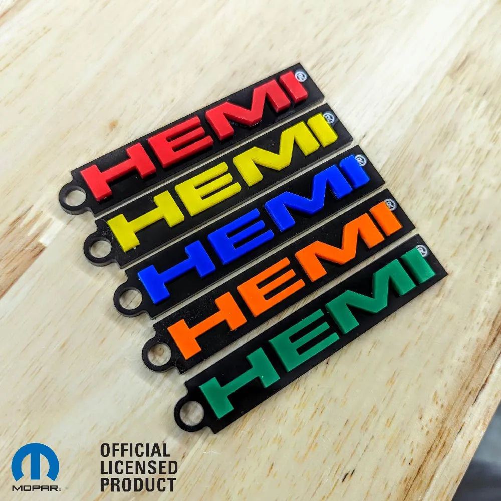 HEMI® Dual Layer Keychain - Multiple Colors Available - Officially Licensed Product