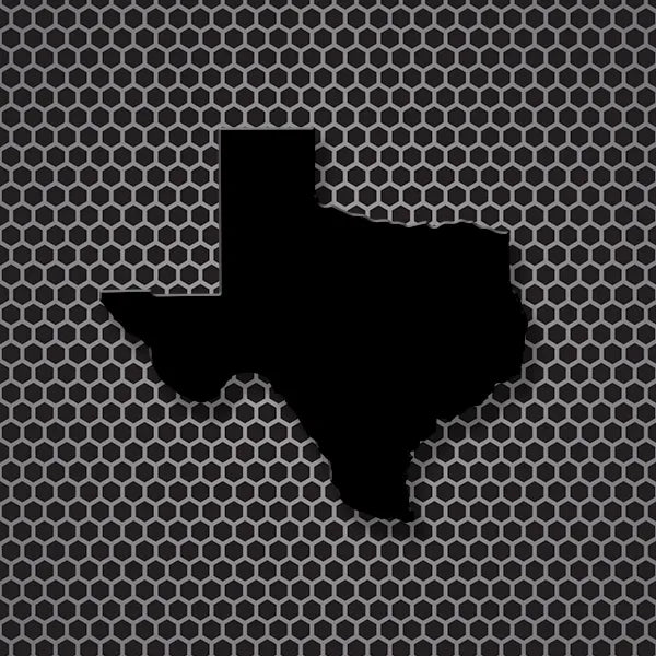 Insigne de calandre Texas Outline - Noir brillant